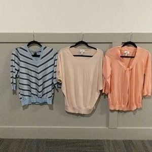 Knit shirts perfect for the office.
